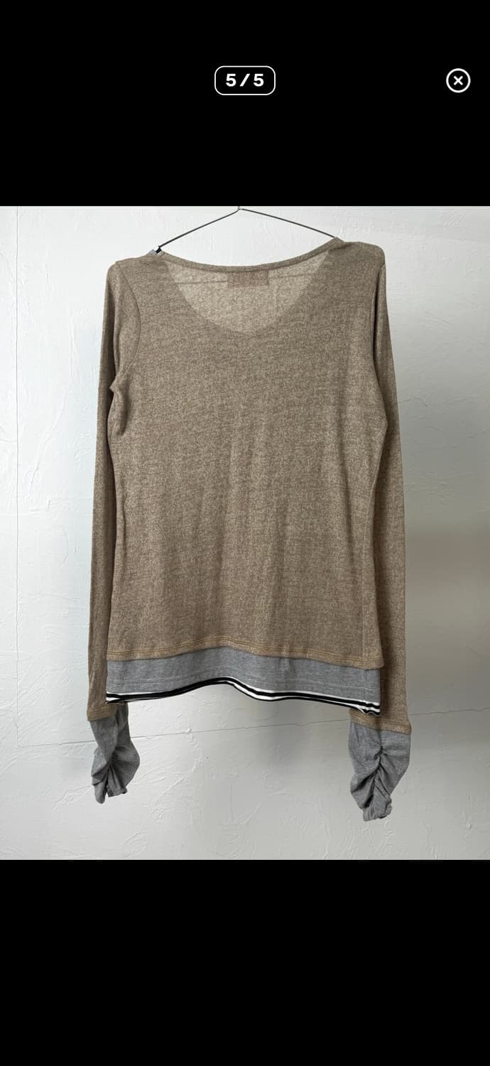 Owlspale 레이어드 롱 슬리브 상품이미지5