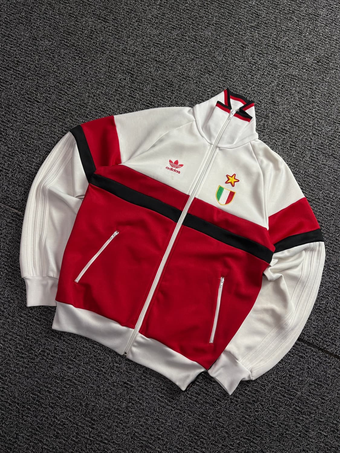 00s 아디다스 AC밀란 레트로 트랙탑 자켓 1624 상품이미지1