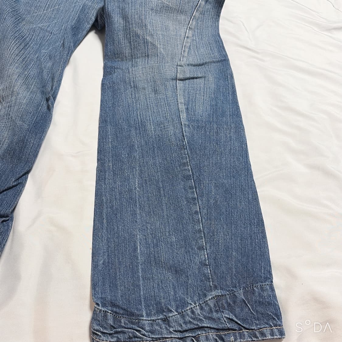 디젤 인더스트리 커브드 데님팬츠 34 상품이미지5