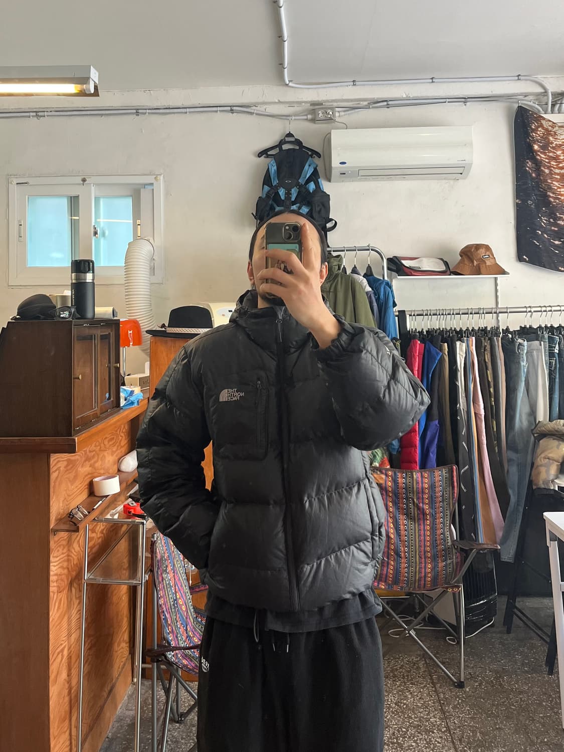 노스페이스 타호 블랙패딩 상품이미지1