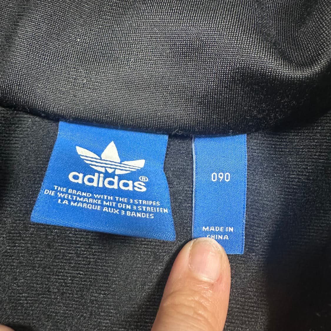 ✨ (바배) 아디다스 파이어버드 빅로고 블랙 트랙탑 져지 상품이미지4