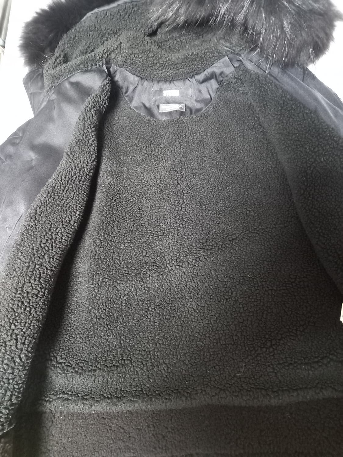 시스템옴므 양가죽 배색 라쿤 퍼 파카 상품이미지8