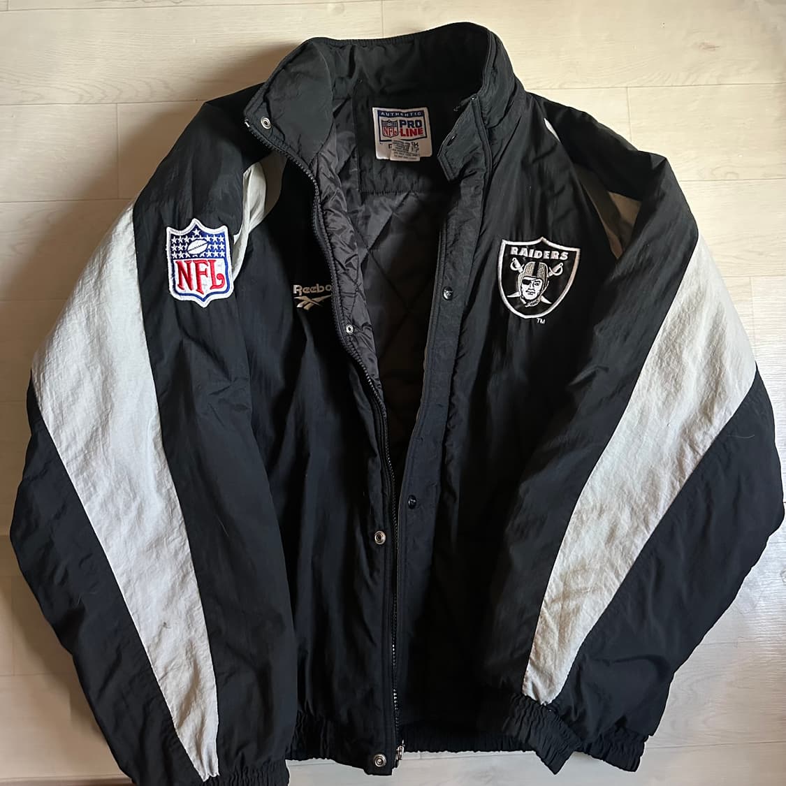 90s 오클랜드 레이더스 리복 프로 자켓 상품이미지4