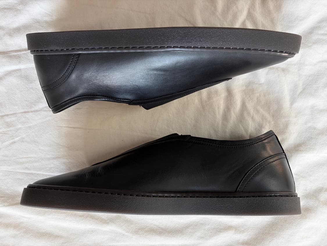 르메르 리놀륨 베이직 엘라스틱 트레이너 블랙  Lemaire  상품이미지4