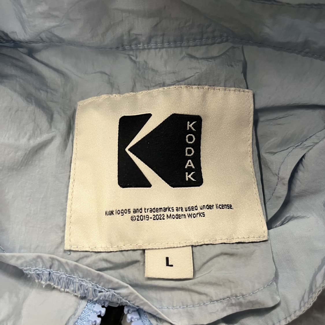 [정품/L,100] 코닥 바람막이 아노락 하늘색 b18 상품이미지6