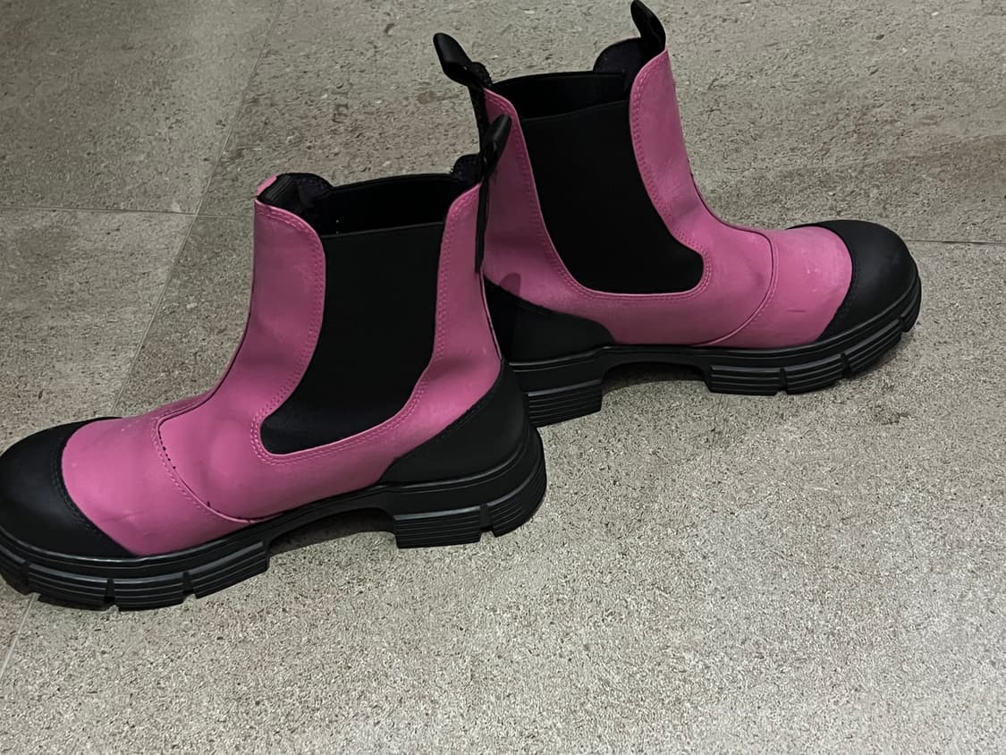 Ganni 가니 리사이클 러버 첼시 부츠(핑크) 상품이미지3