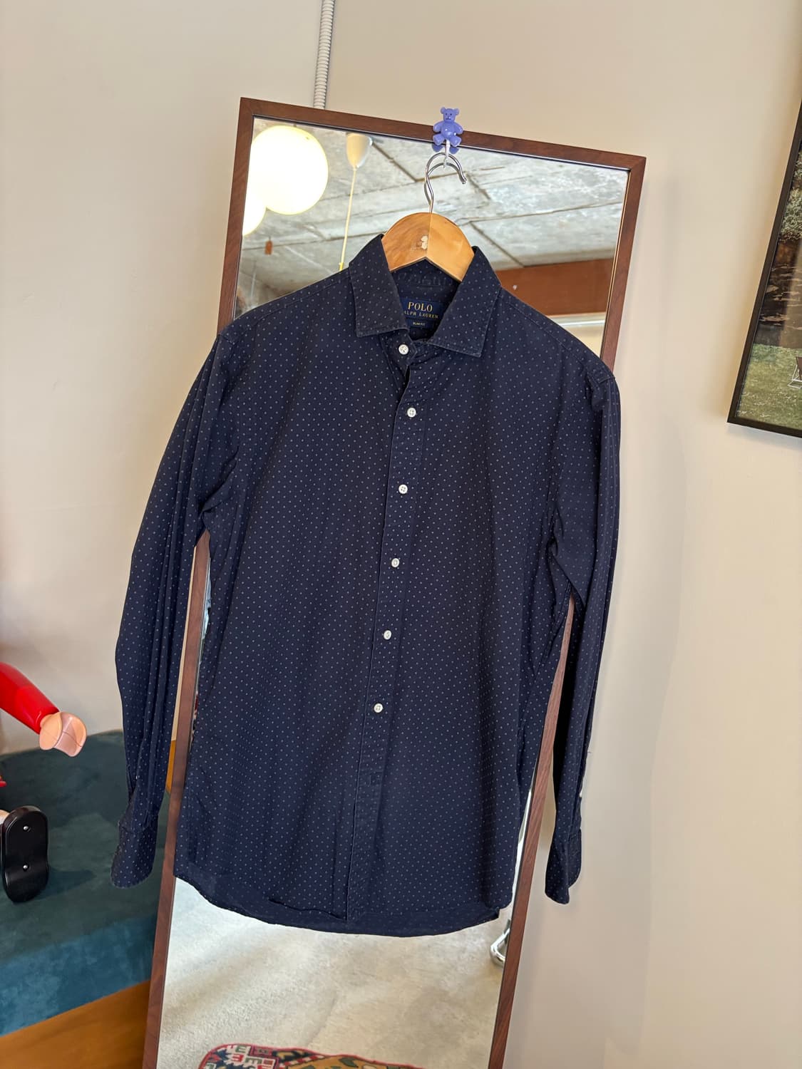 폴로 랄프로렌 네이비 도트 셔츠 상품이미지2