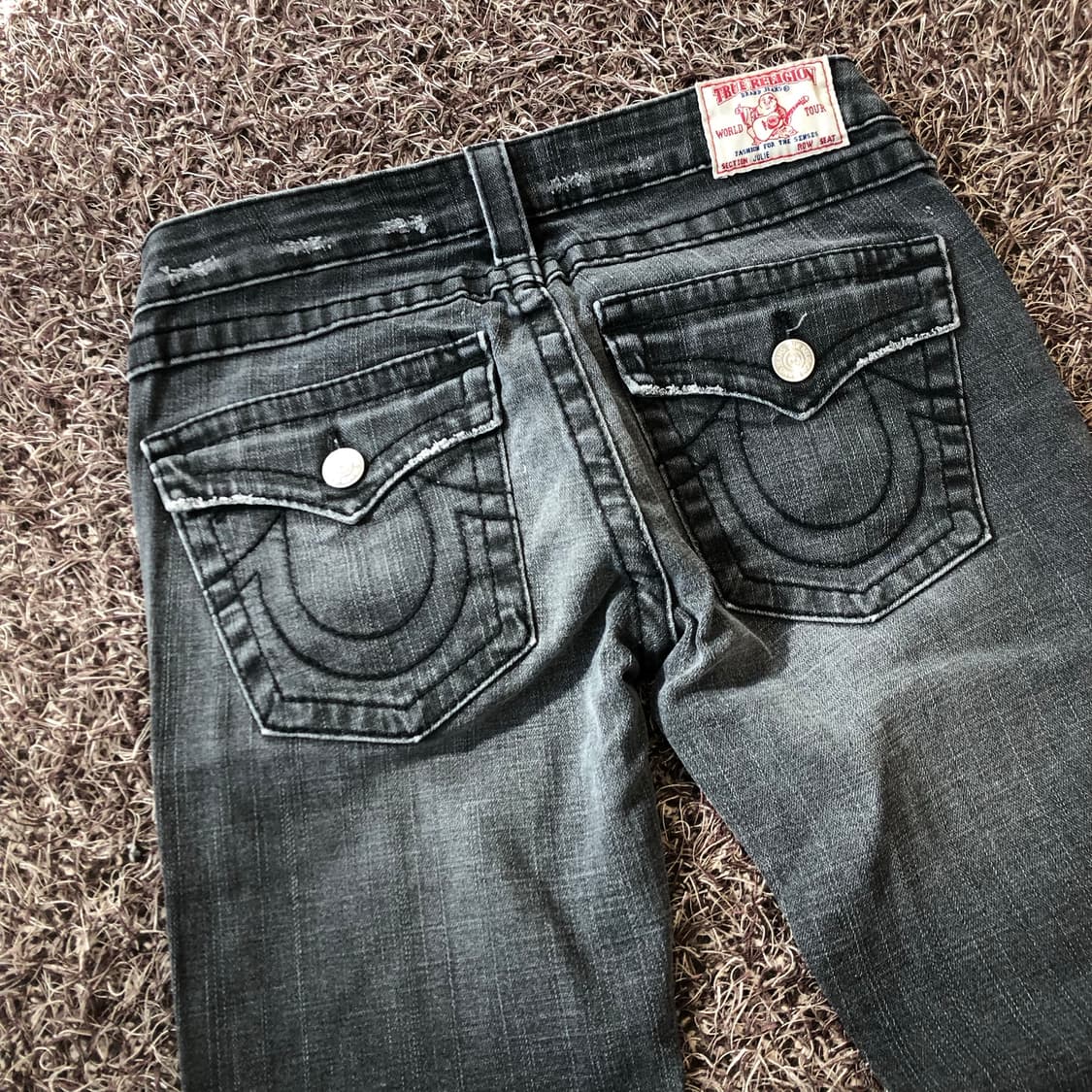 트루릴리전 Juile 로우라이즈 블랙진 데님 팬츠 상품이미지5