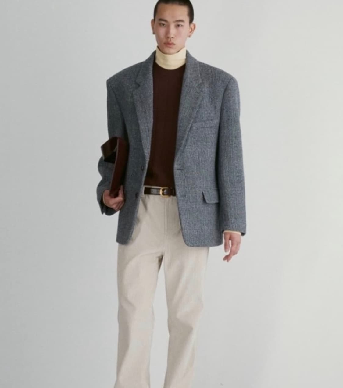 렉토(RECTO) 서스테이너블 울 블렌드 오버사이즈 자켓 - L사이즈 상품이미지2