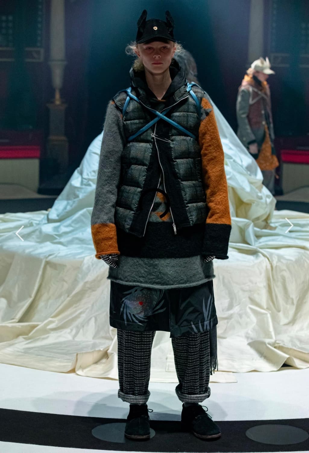 언더커버 20aw 축융 울 체크 와이드 팬츠  상품이미지6