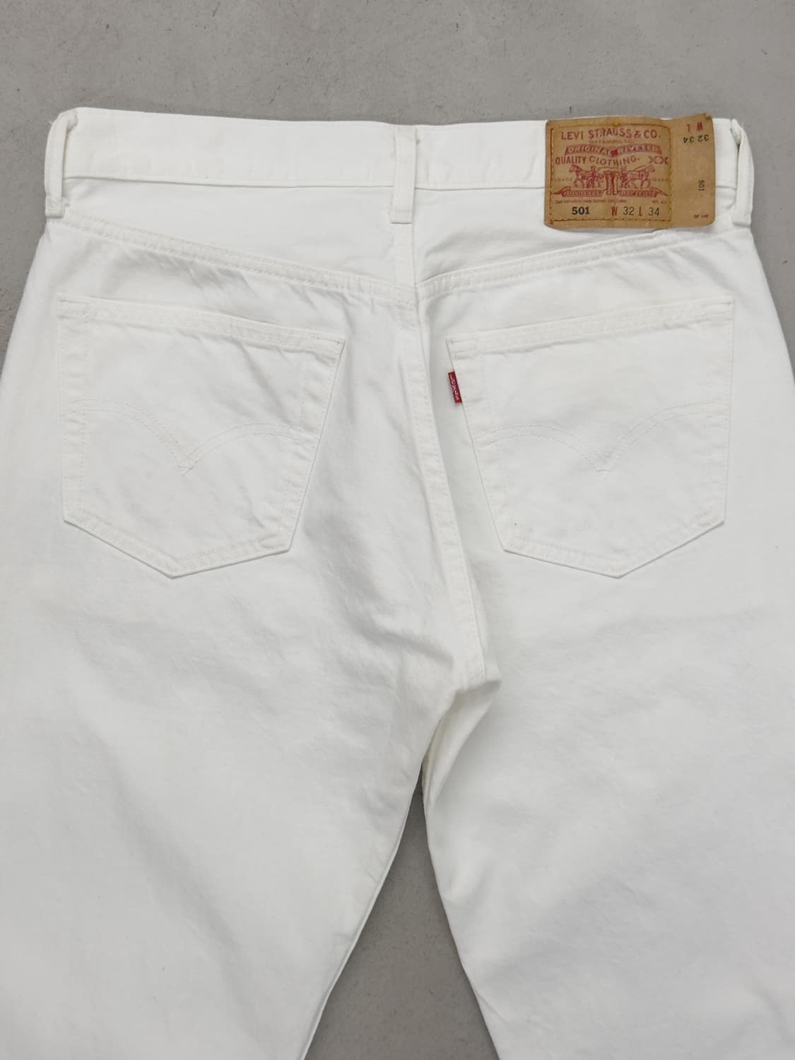 리바이스 501 화이트 데님 상품이미지4
