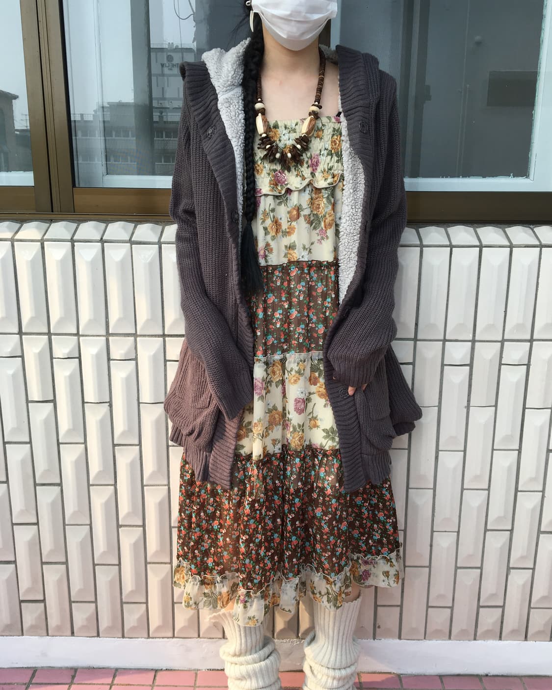 Axes femme hood knit jacket 상품이미지6