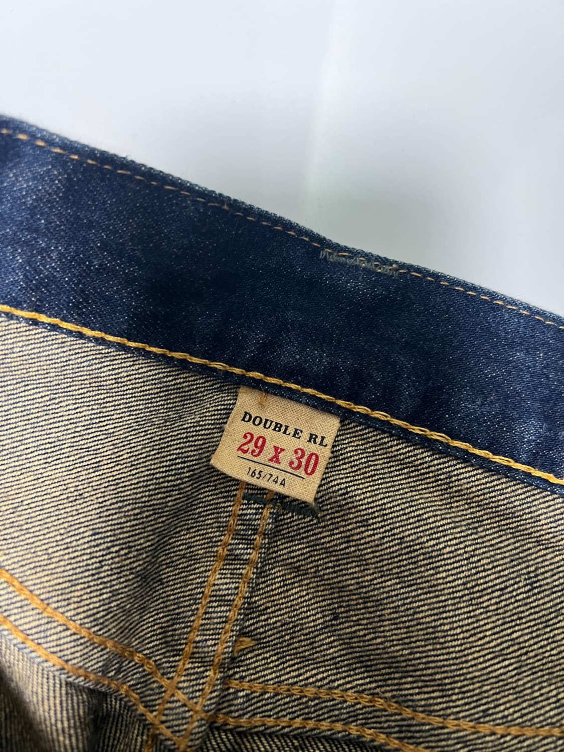 택포16) RRL 더블알엘 스트레이트핏 원스워시 셀비지 데님29x30 상품이미지6