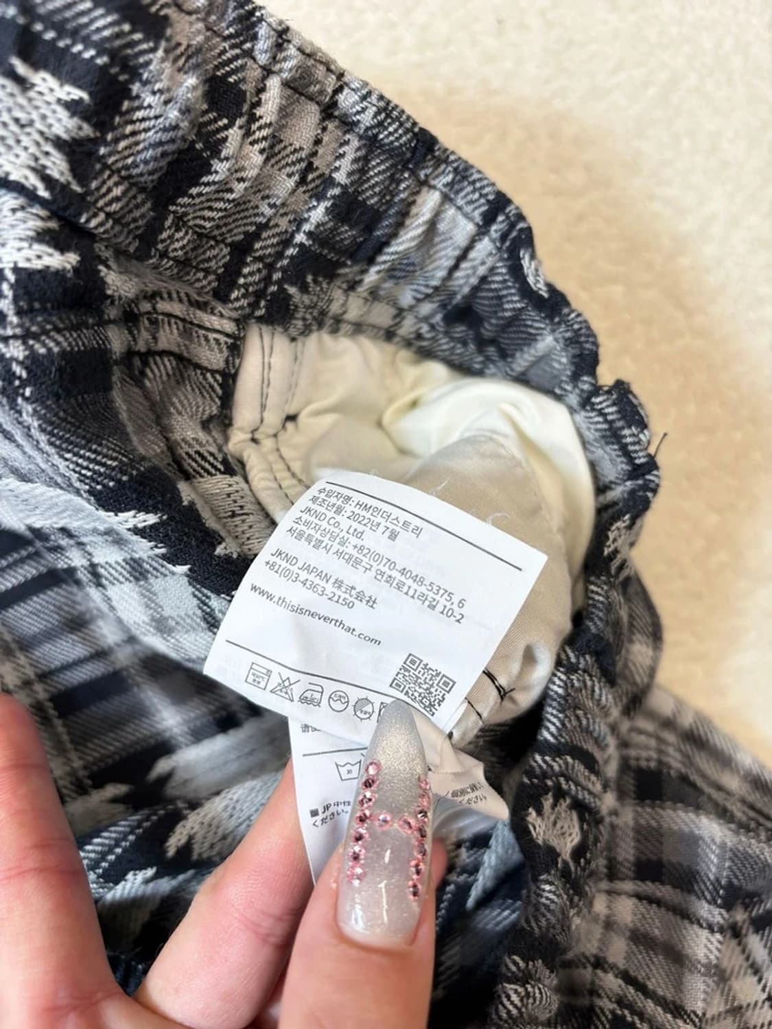 디네뎃 아프리칸 체크 와이드 팬츠 PN6272 상품이미지10