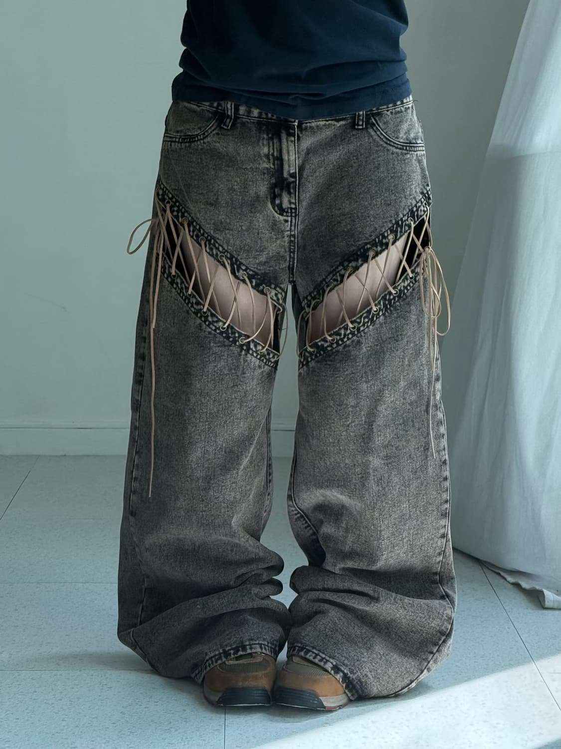 빈티지 아일렛 와이드 팬츠 상품이미지1