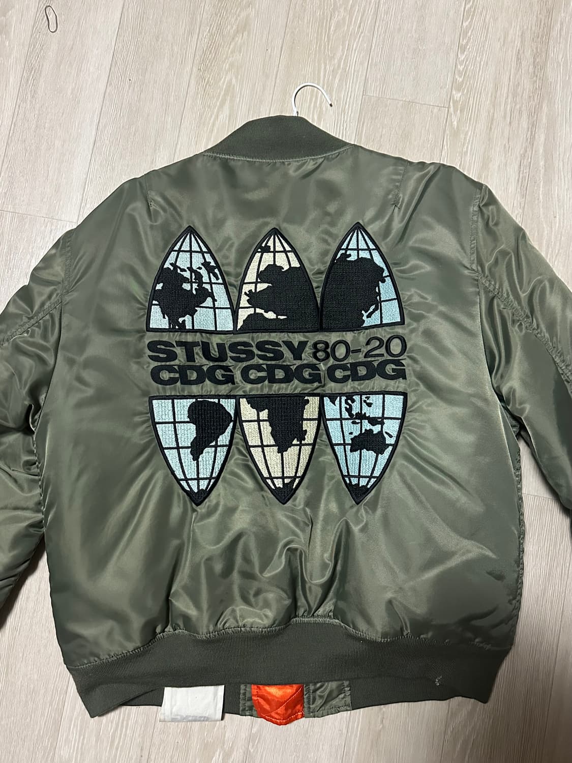 스투시 x CDG MA-1 자켓 올리브 상품이미지1