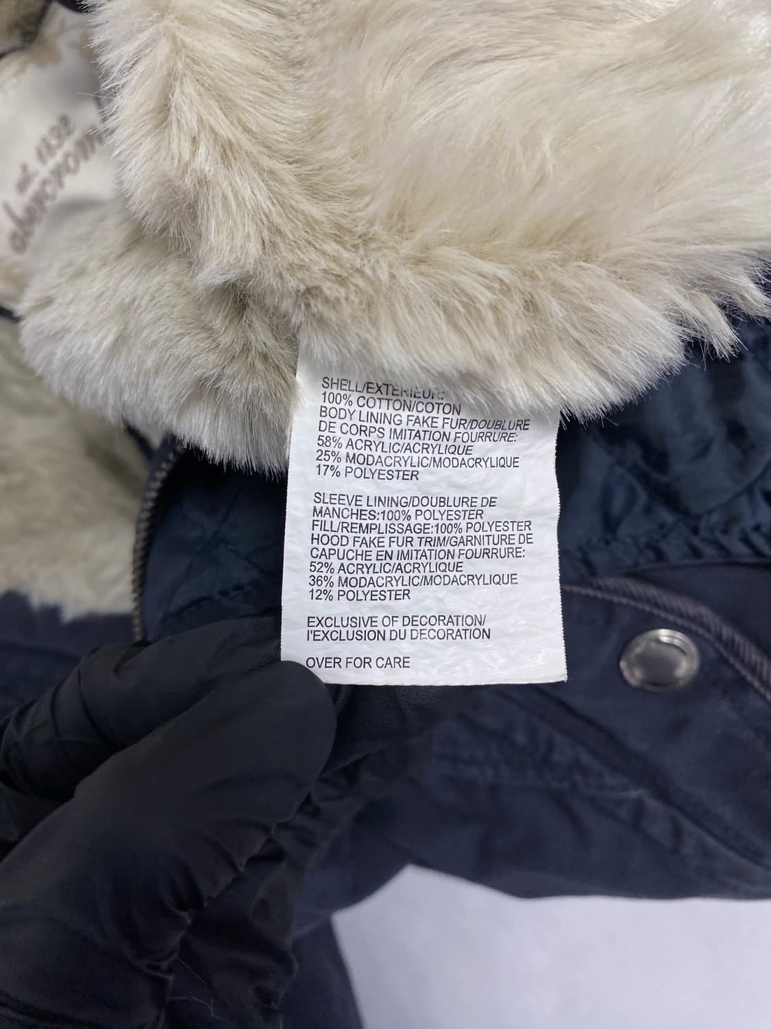 아베크롬비 울프죠 퍼 후드 자켓 M  상품이미지5