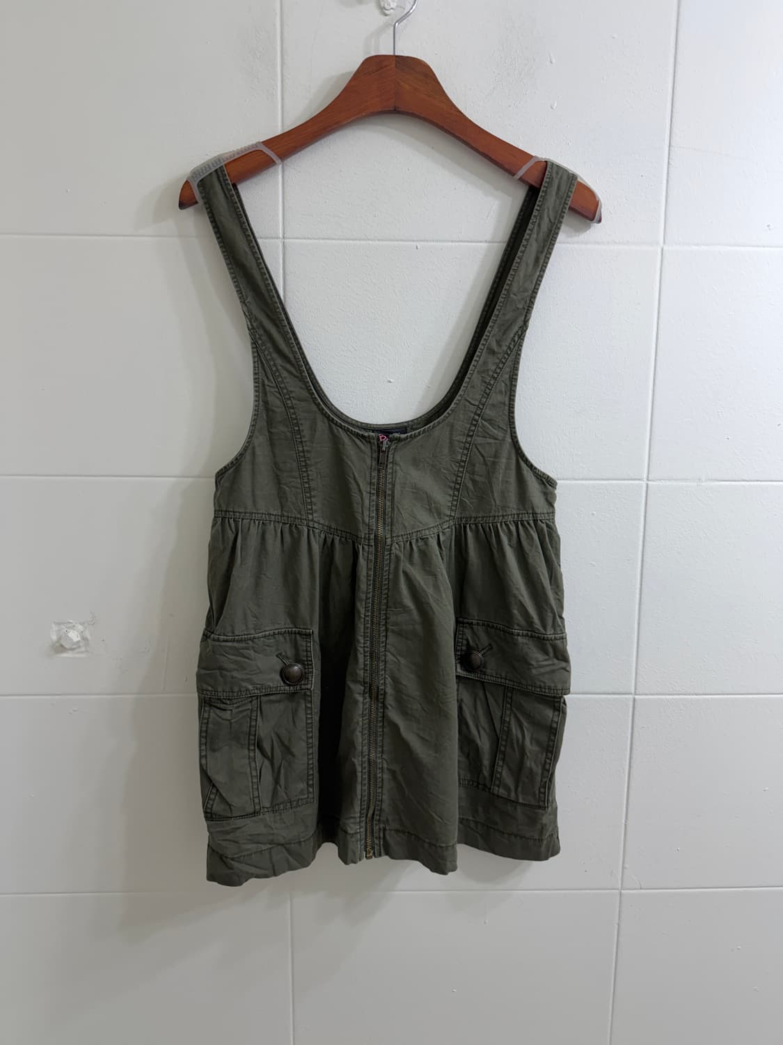 빈티지 카키 브라운 시골 소녀의 작업실 모리 코디 세트 상품이미지6