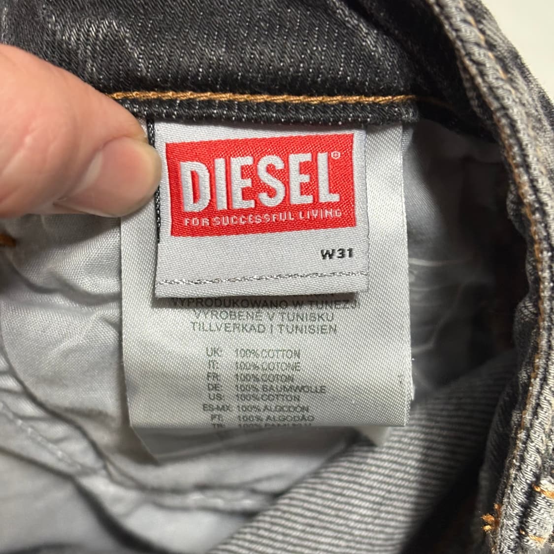 W31 디젤 인더스트리 사이드지퍼 데님 팬츠 상품이미지7