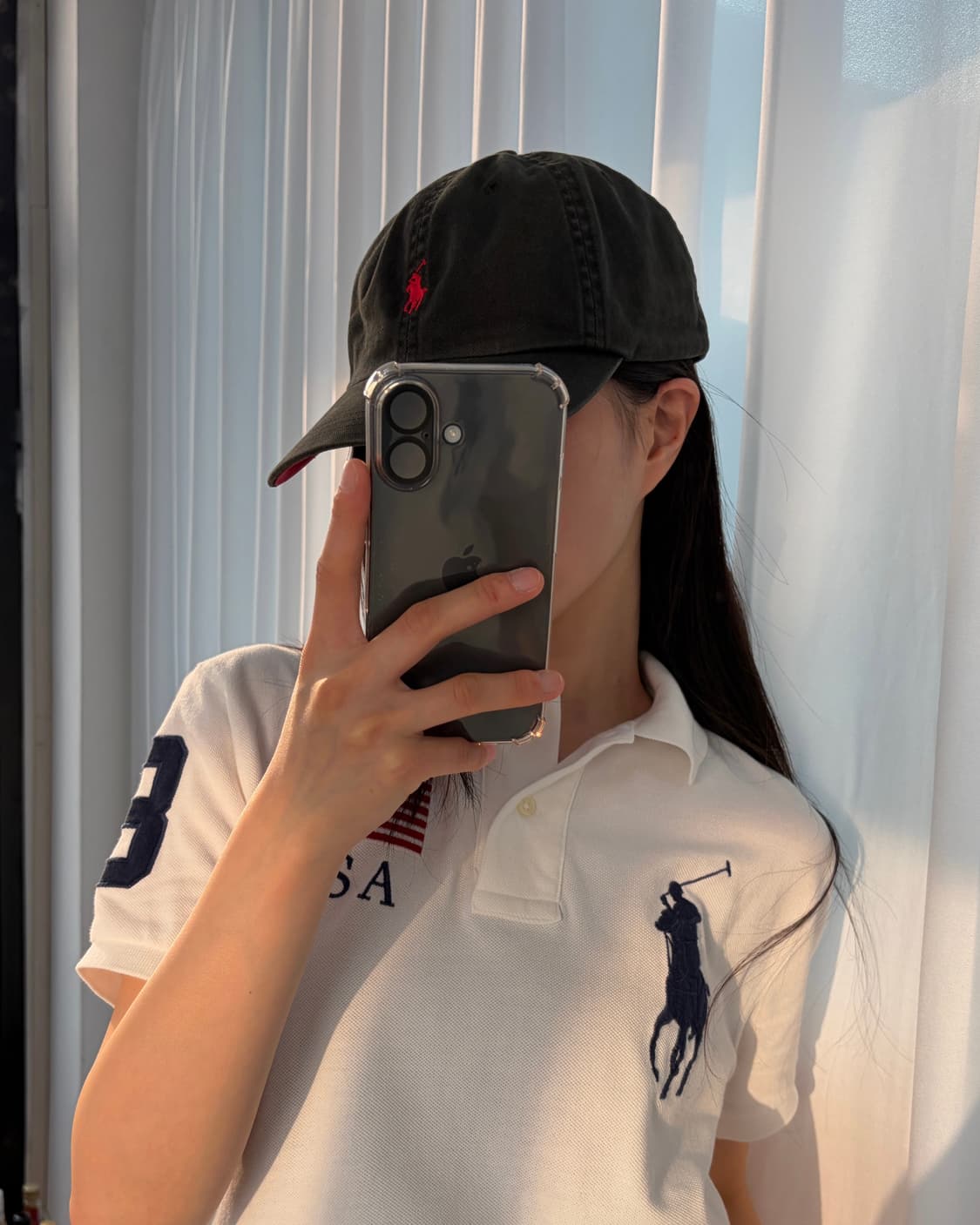 폴로 랄프로렌 클래식 코튼 치노 볼캡 블랙 상품이미지3