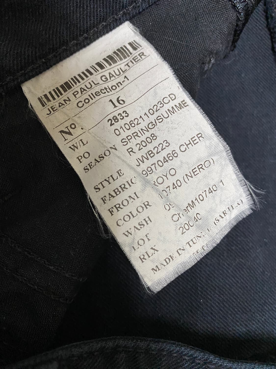 장폴고티에 08ss 데님 진 상품이미지5