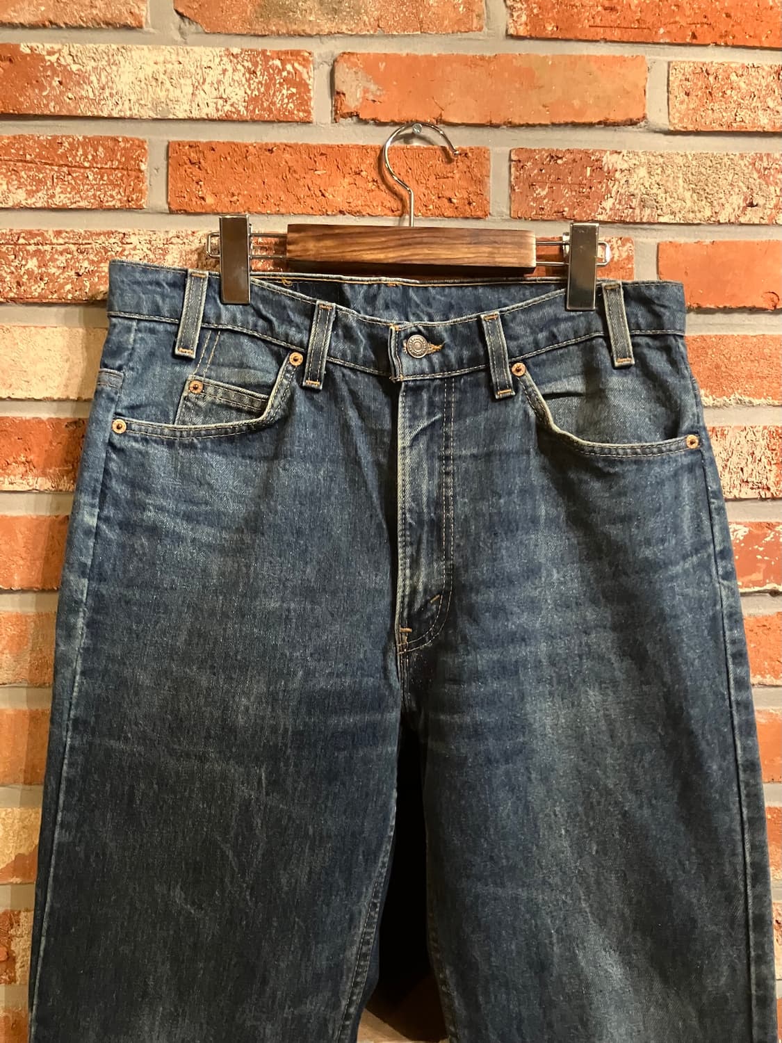 90s USA 빈티지 리바이스 517 오렌지탭 부츠컷 데님 팬츠 상품이미지3