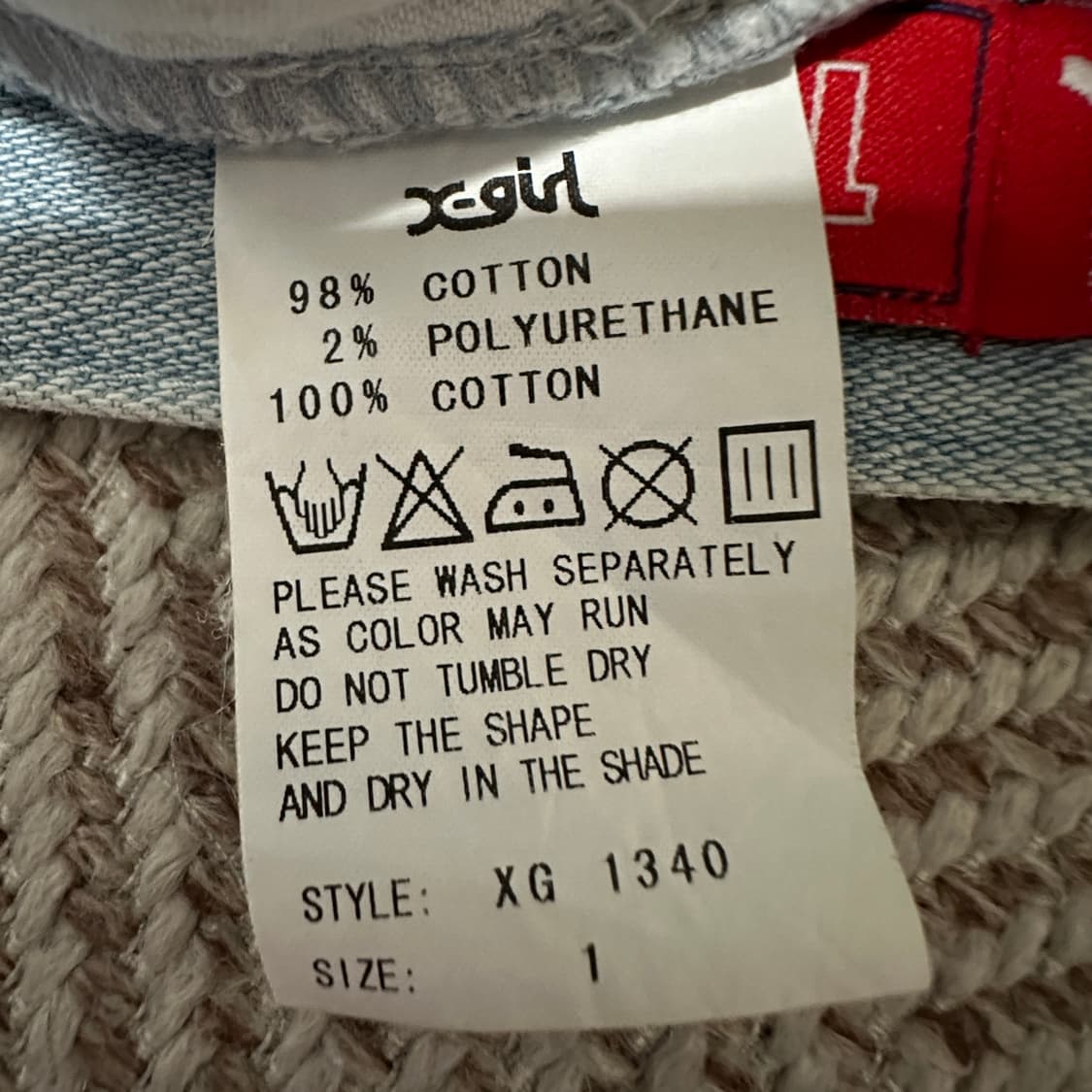 X-GIRL japan made denim skirt 상품이미지5