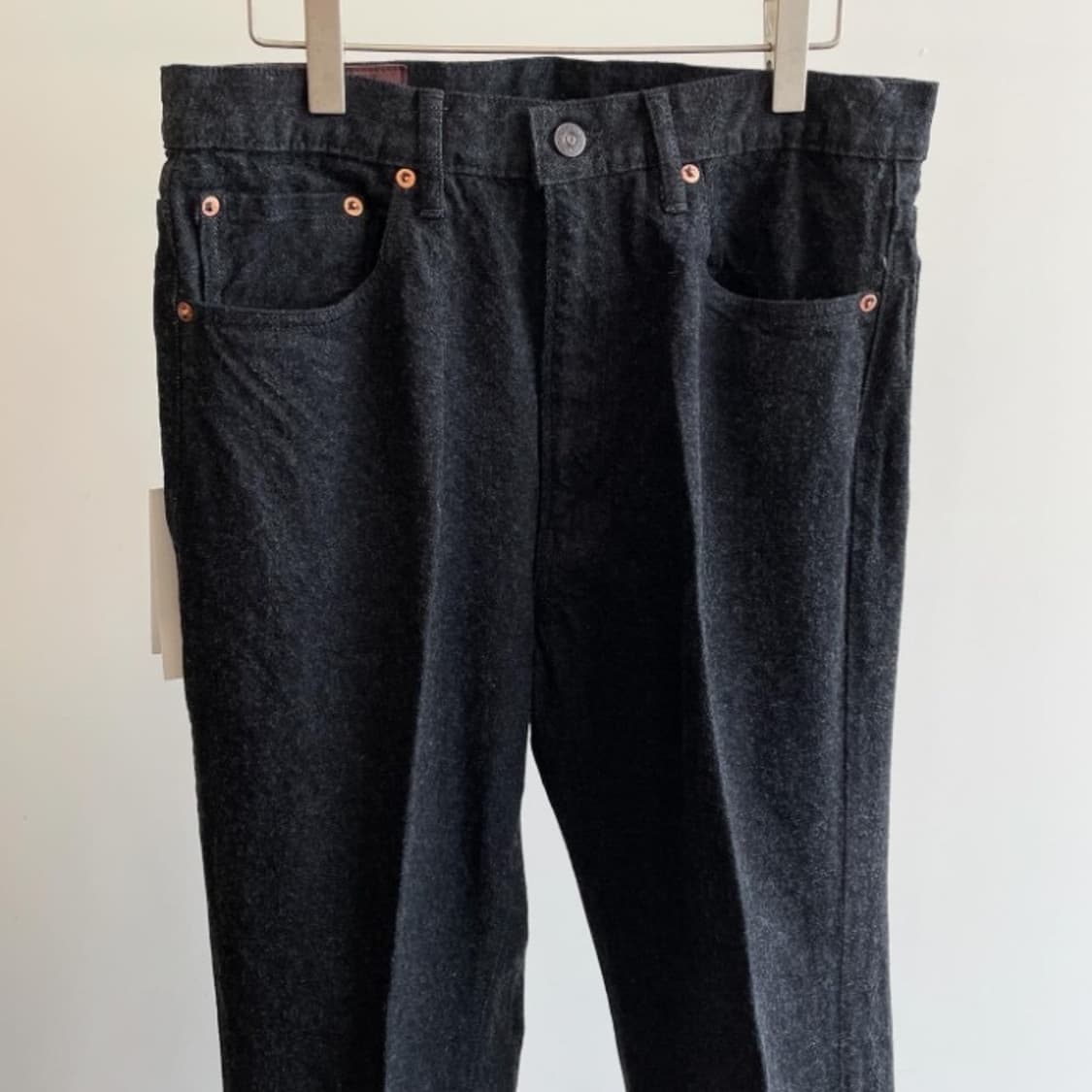 캡틴선샤인 스케이트 슈컷 데님 팬츠 블랙 원워시 32 상품이미지4