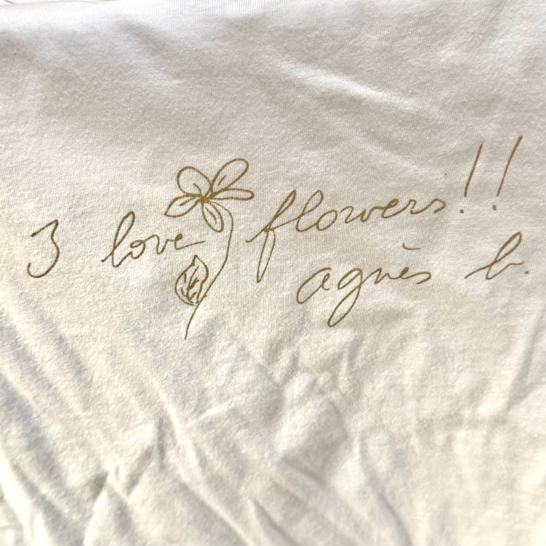 agnès b. 골드 그래픽 티셔츠 상품이미지5