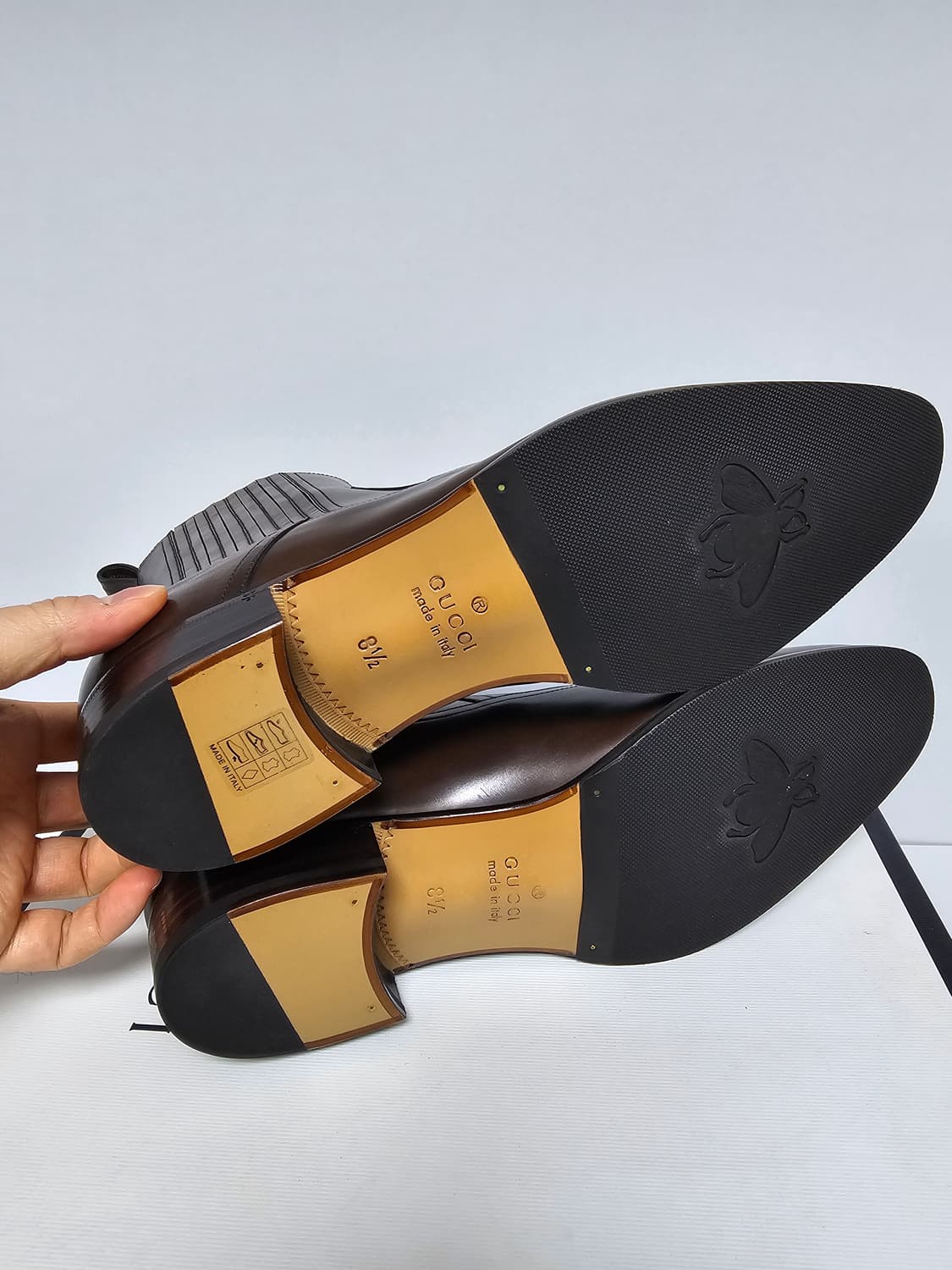 새상품 구찌 스터드 로고 남성 첼시 한정판 부츠 상품이미지7