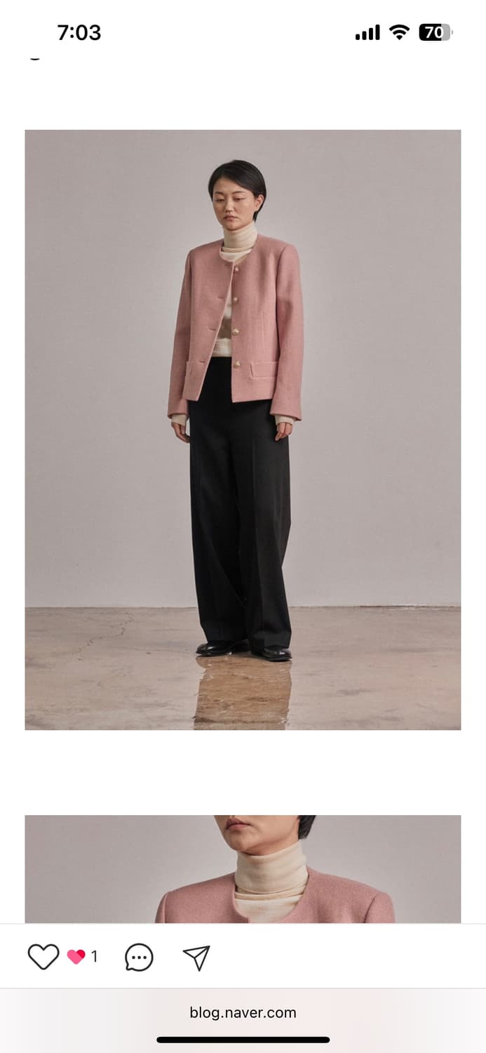 해리스트위드 자켓(스타더스트) 새상품 상품이미지6