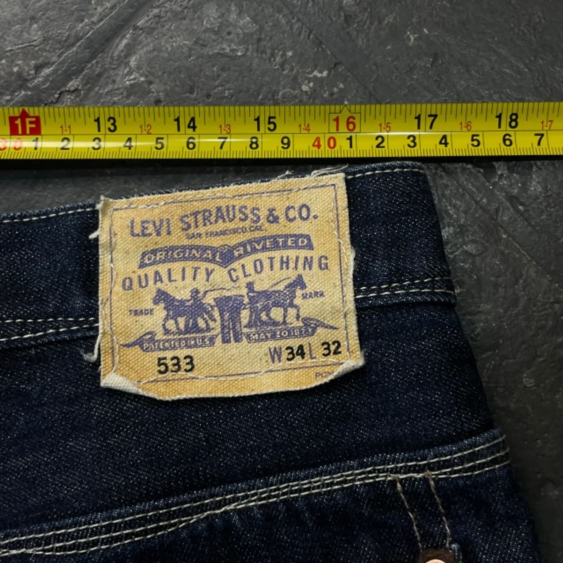 34 리바이스 533 테이퍼드 청바지 상품이미지9