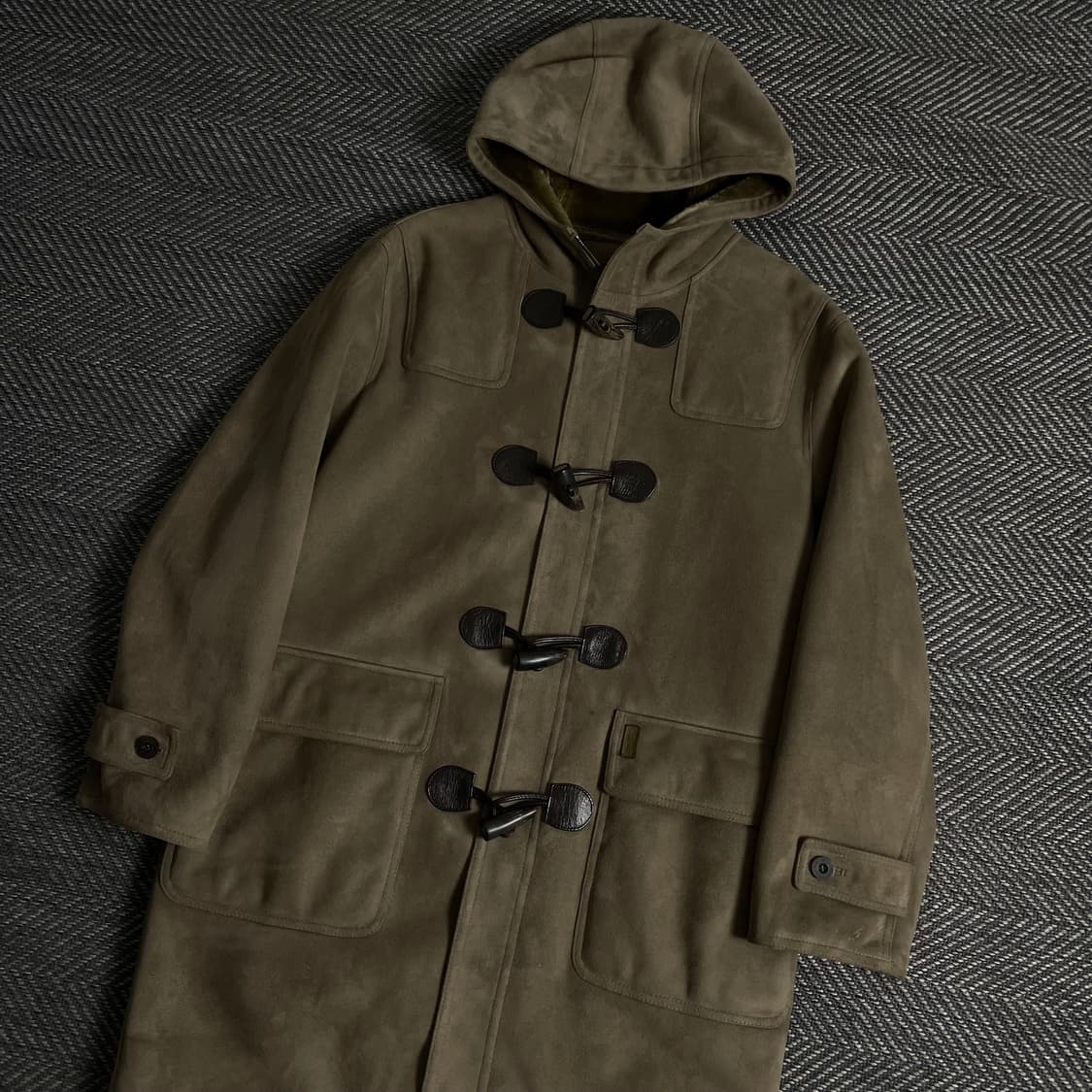 리바이스 USA 오리지날 스웨이드 양털 더플 롱코트y 3260 상품이미지1