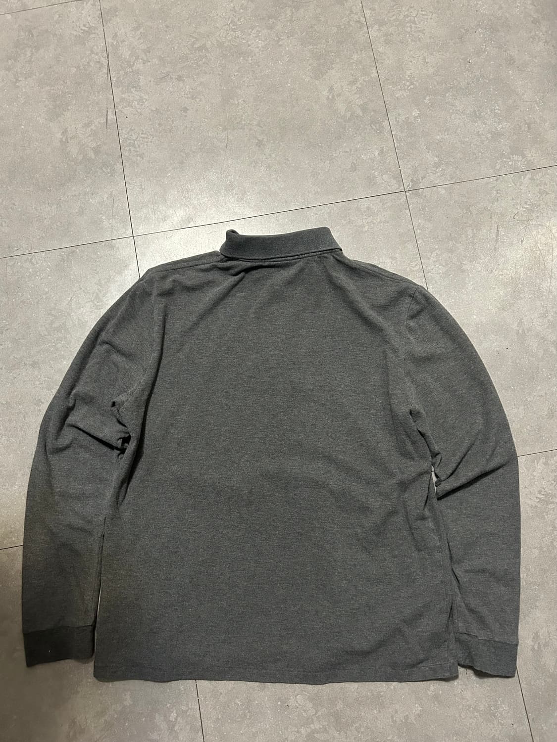 라코스테 차콜컬러 빈티지 pk코튼 셔츠 롱슬리브  100size   상품이미지8