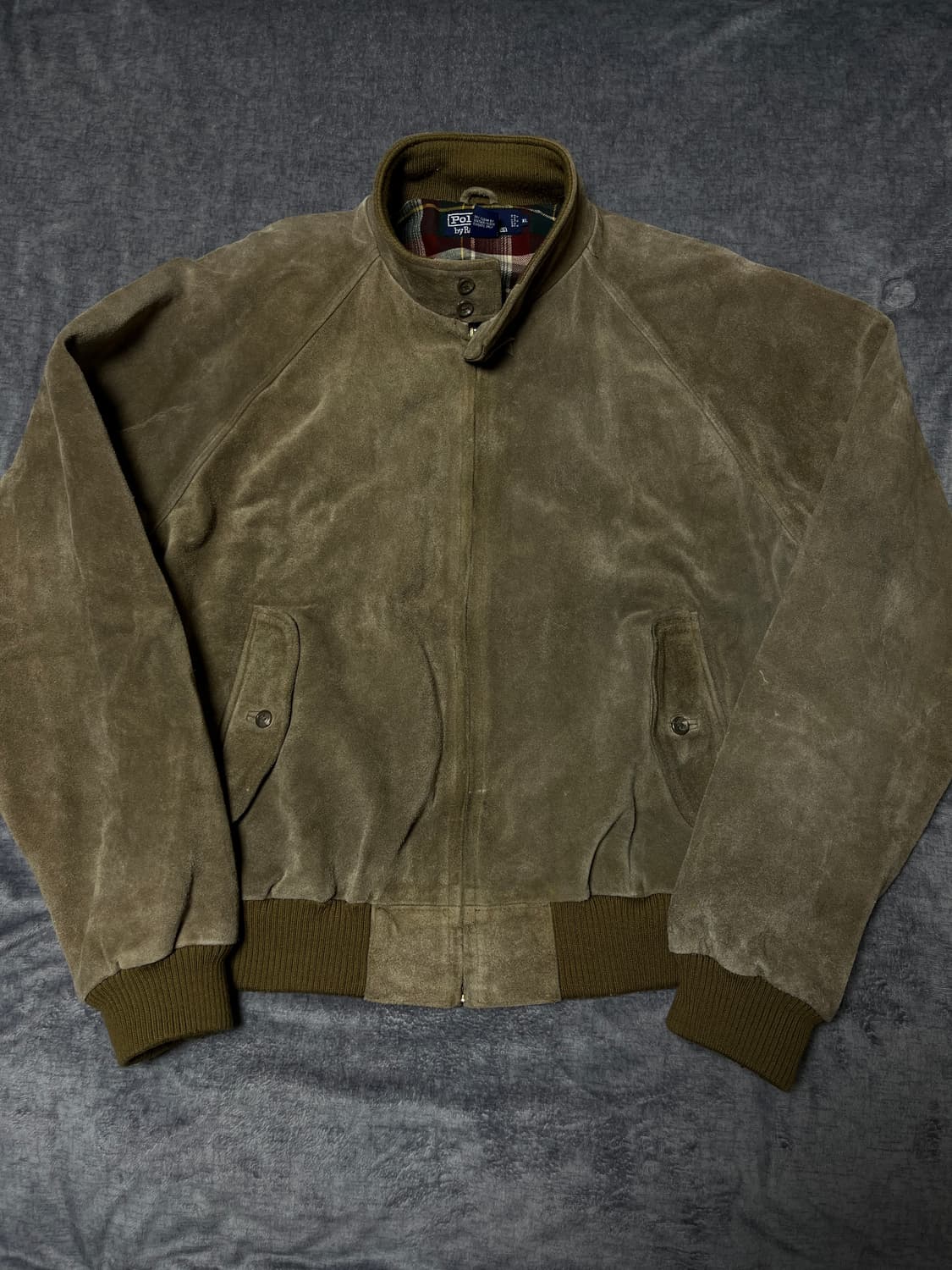 폴로 랄프로렌 90s 스웨이드 바라쿠타 해링턴 이종원 자켓 상품이미지3