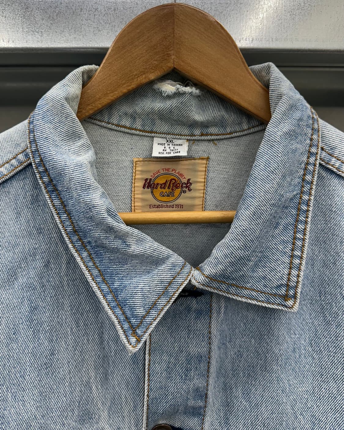 (2XL)90'S HARD ROCK CAFE 청자켓-M1309 상품이미지2