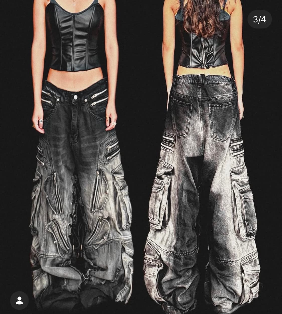 Slovakian dreams Two Tone Denim Pants 상품이미지1