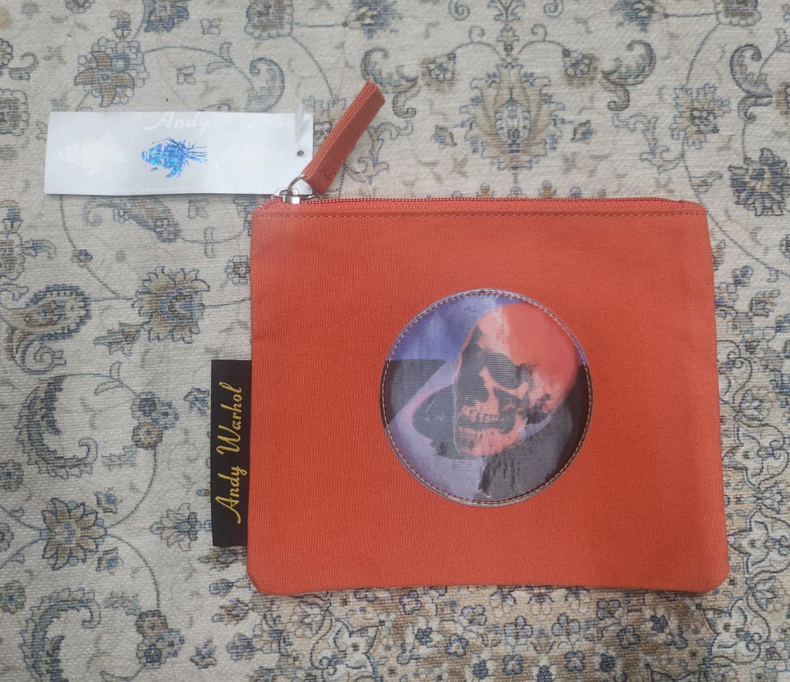 (새상품) 앤디워홀 스컬 홀로그램 미니 파우치 상품이미지1
