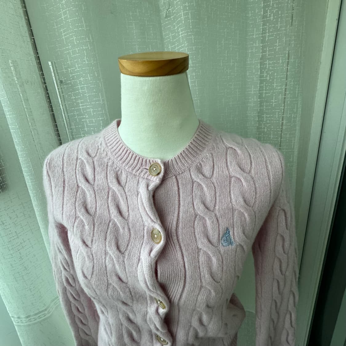 빈폴 연핑크 가디건 XS 상품이미지10