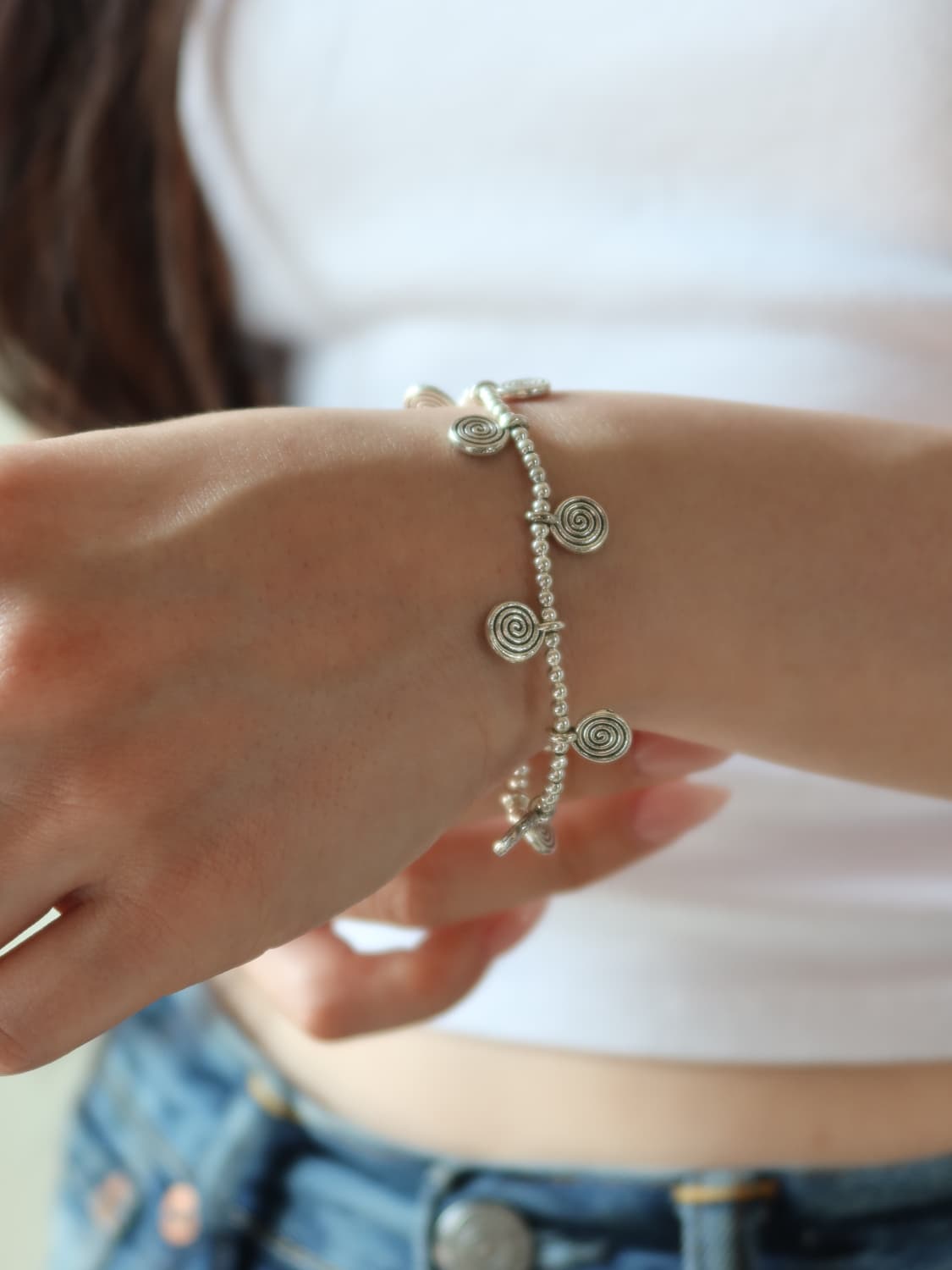 sliver spirals bracelet 상품이미지1