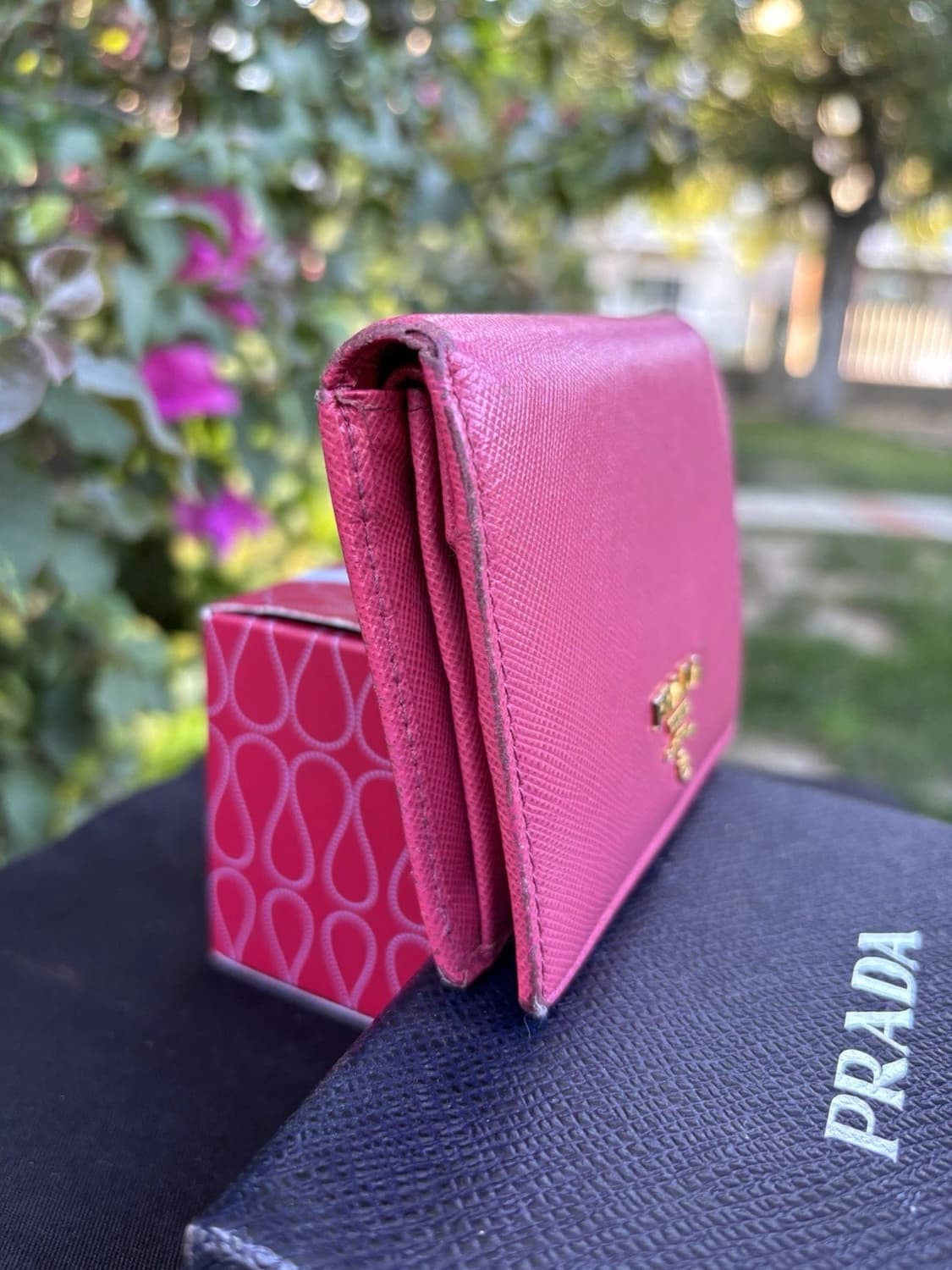 프라다 지갑 Saffiano Leather Compact Wallet 상품이미지5