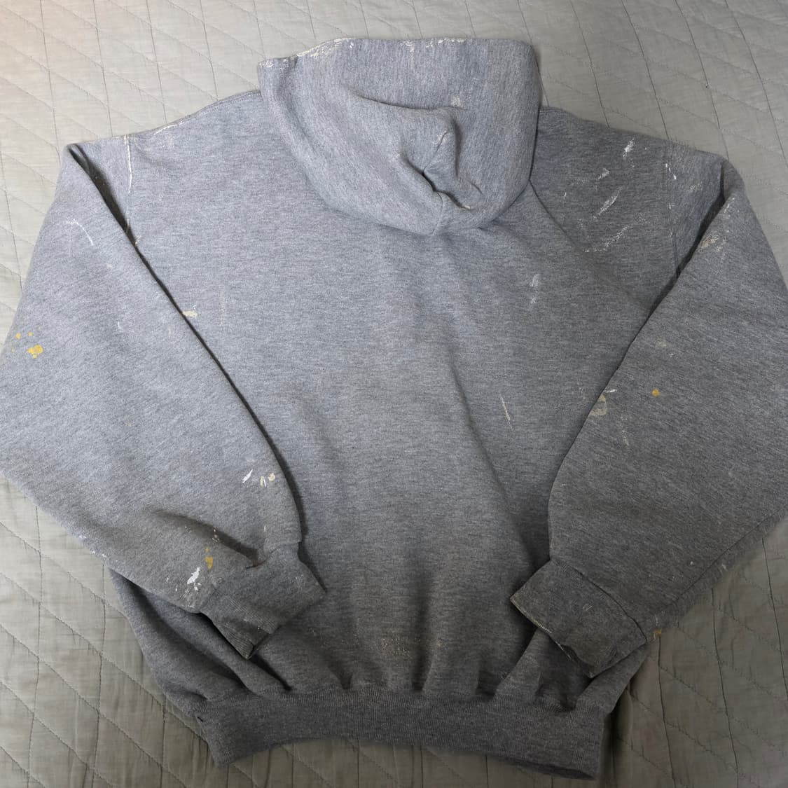 [M] 90s 러셀 애슬레틱 후드집업 헤더 그레이 ver. 더티페인팅 상품이미지6