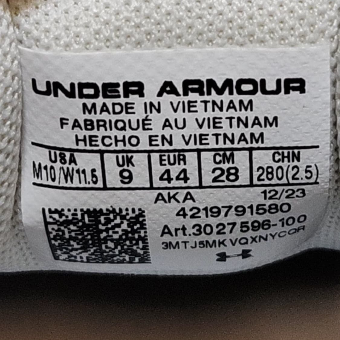 언더아머 280 호버 애퍼리션 화이트 베이지 상품이미지7