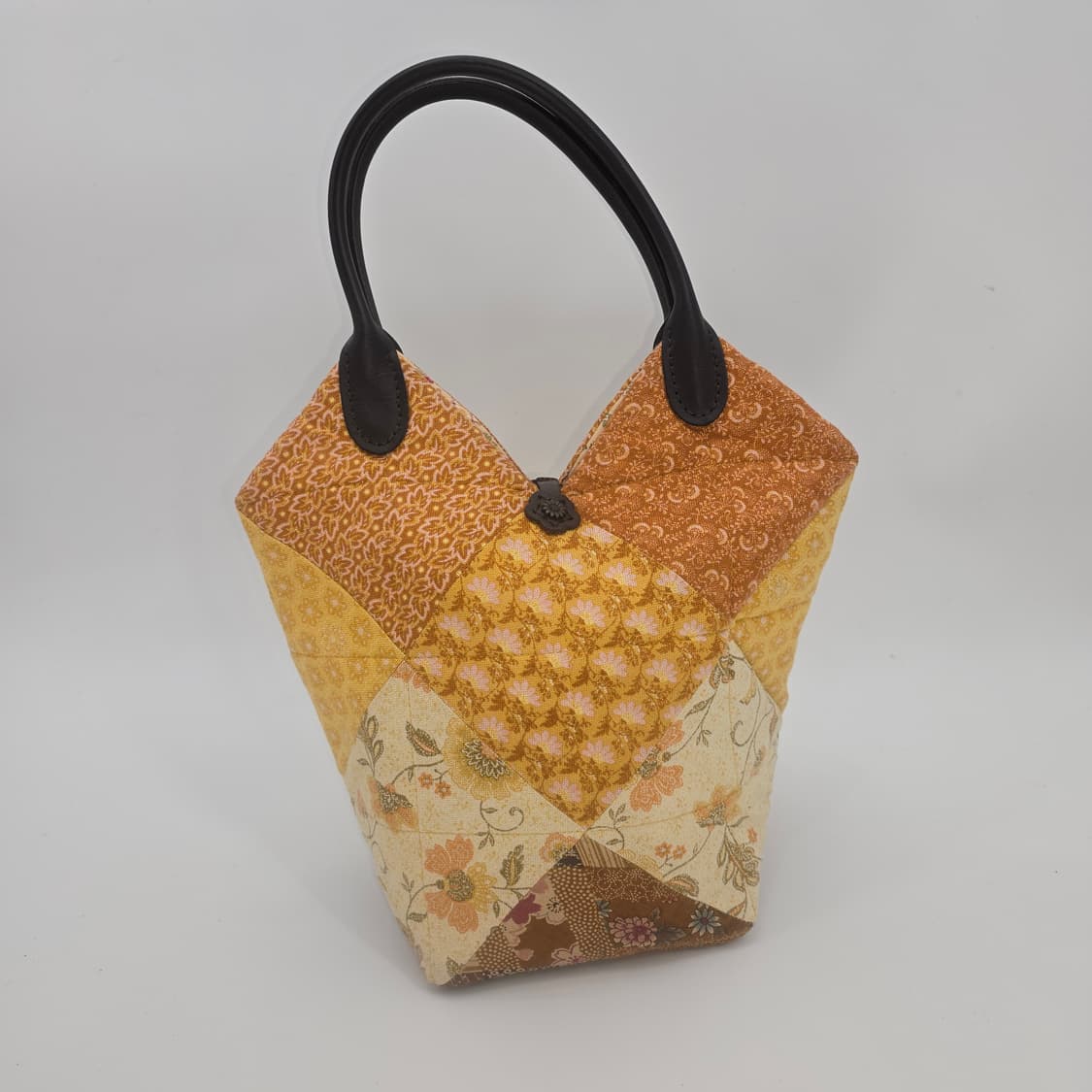 패치워크 플라워 토트백 브라운 톤 상품이미지10