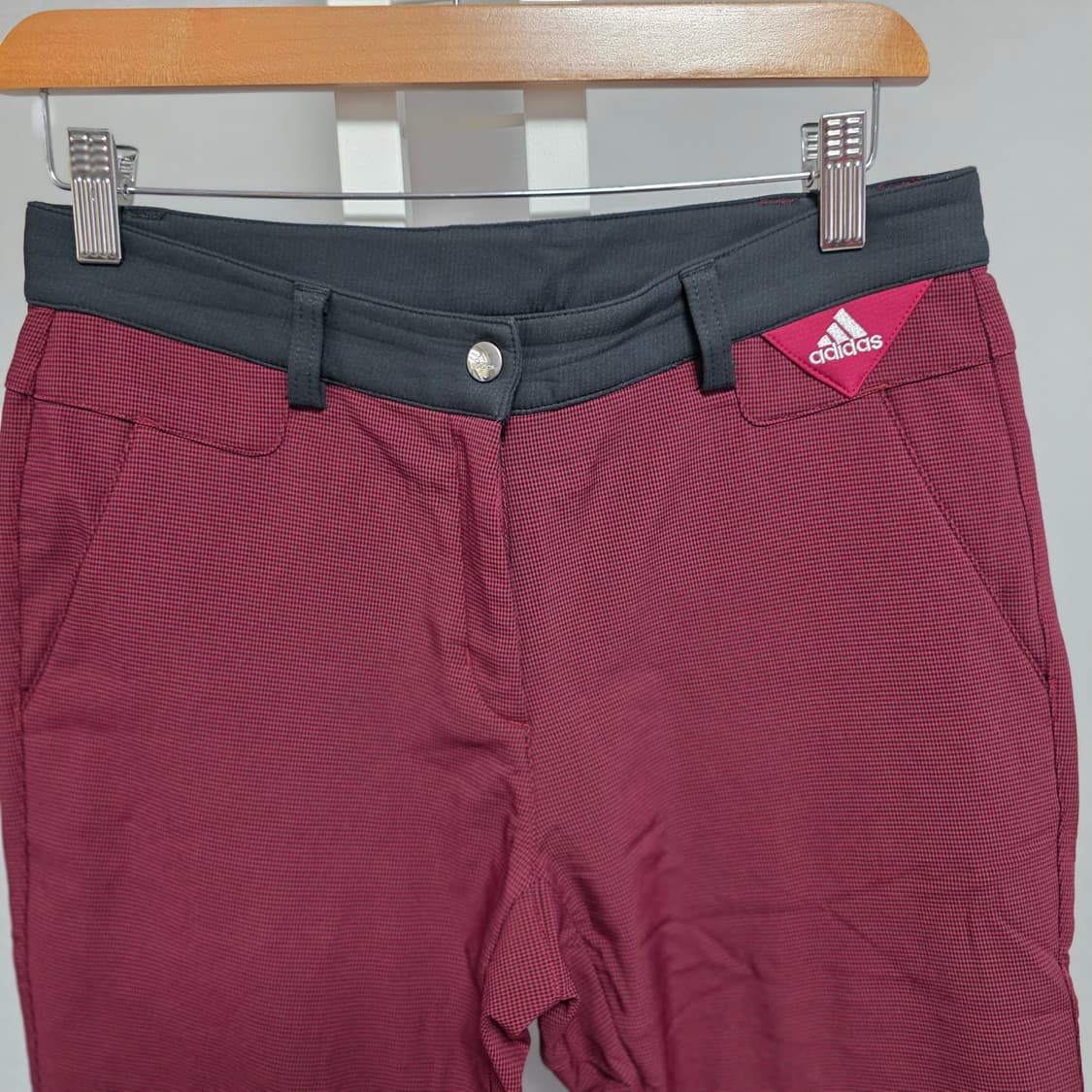 아디다스 버건디 여성 골프 바지 상품이미지2