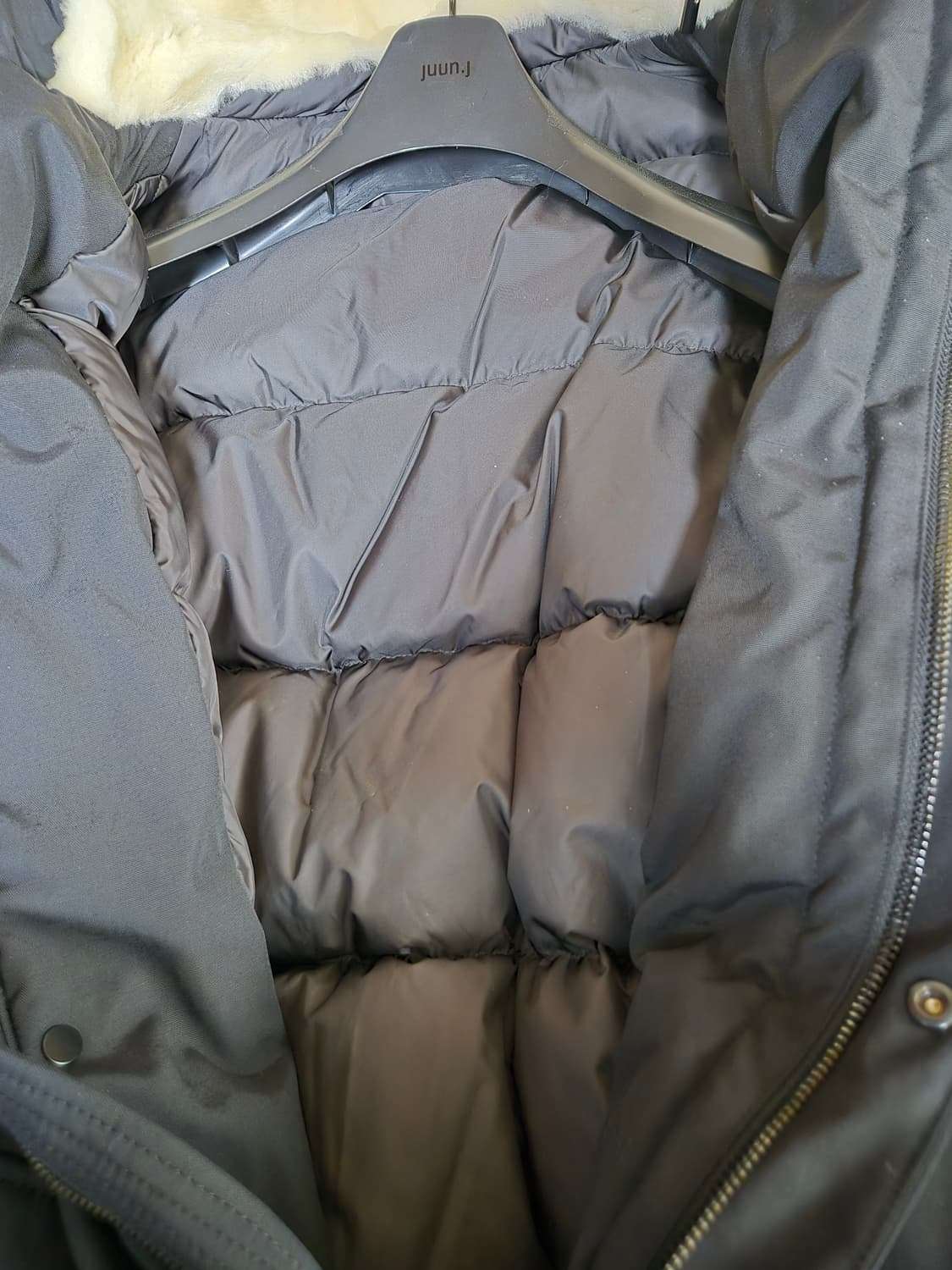 준지 17fw 양털 롱패딩 블랙 48사이즈 상품이미지8