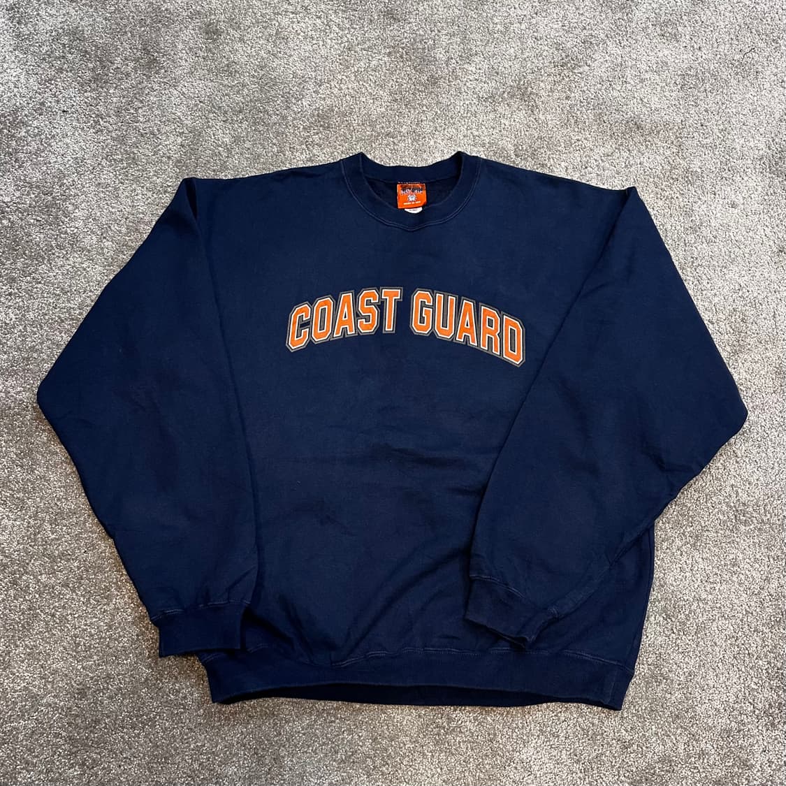 USA 빈티지 코스트가드 네이비 크루넥 스웻셔츠L 상품이미지1