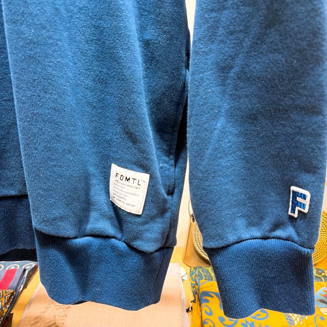 (정품/새상품) FDMTL 펀더멘탈 남성 네이비 로고 맨투맨 상품이미지2