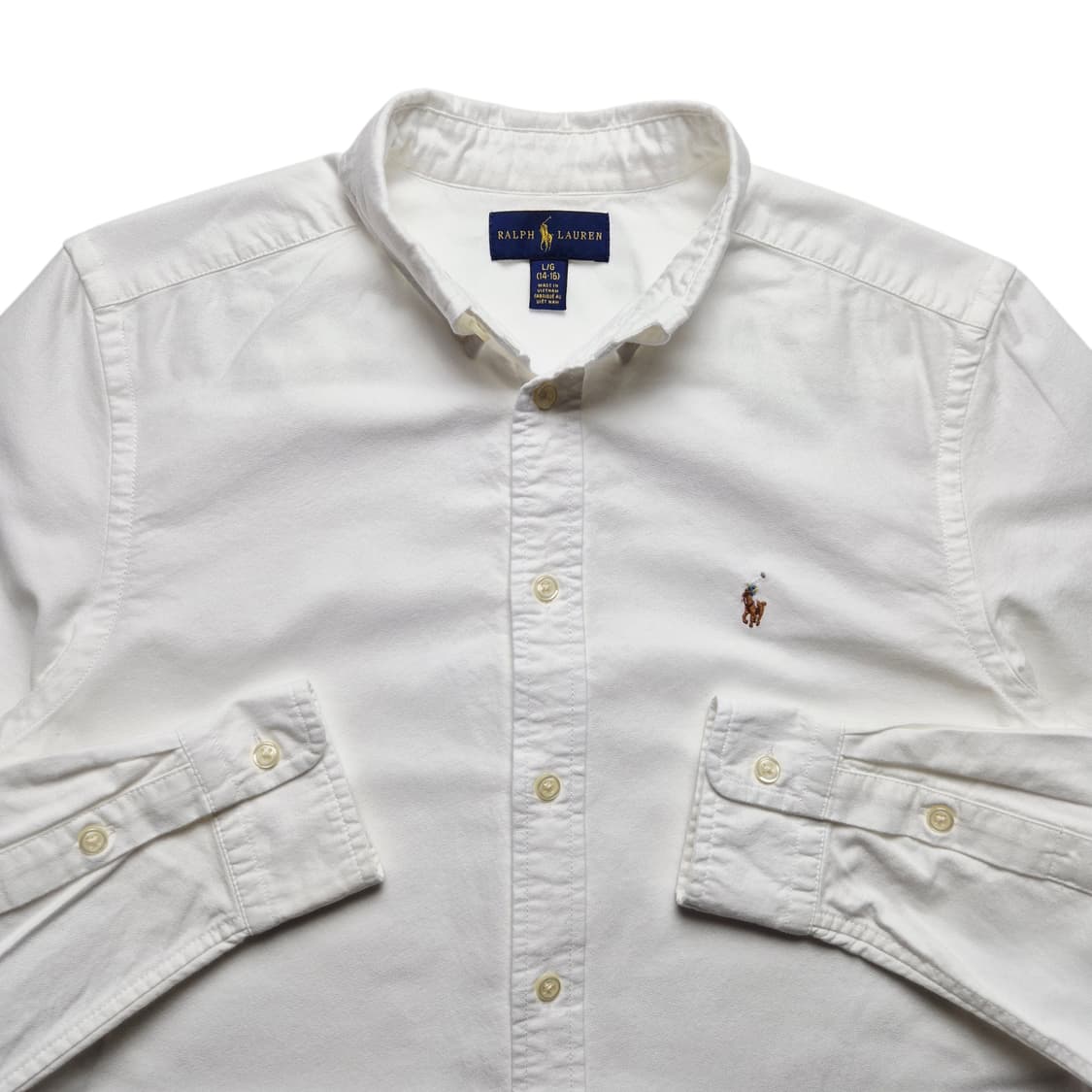 [L(14-16)] 폴로 랄프로렌 옥스포드 셔츠 화이트 상품이미지2