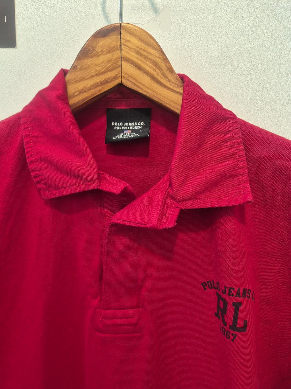 폴로진스 랄프로렌의 빨간색 긴팔 L 
사이즈  상품이미지2